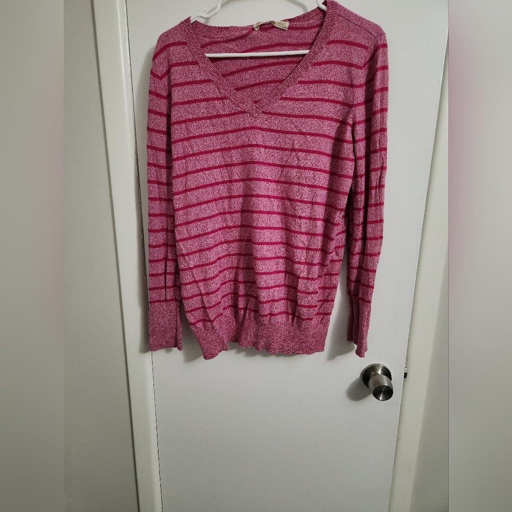 Pink Striped Sweater